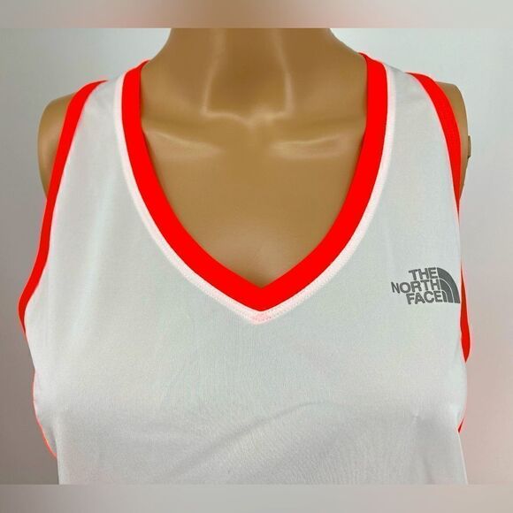 NWT The North Face Flash Dry White/Neon Pink Top Size M - Picture 3 of 9